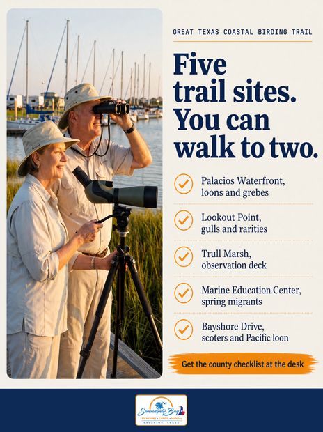 Five trail sites