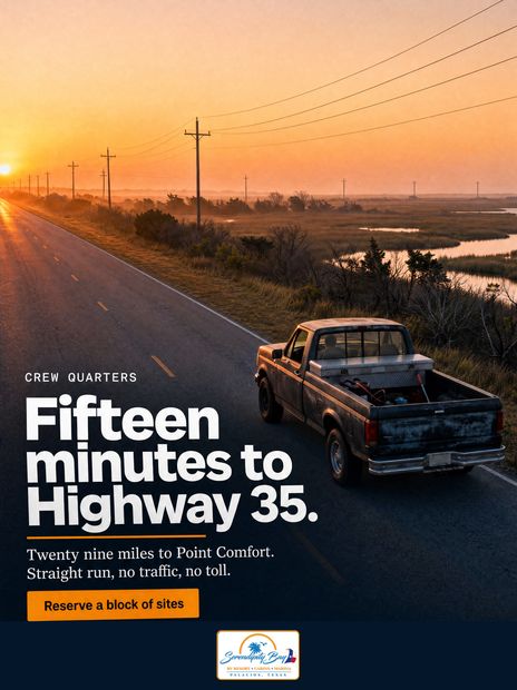 Fifteen minutes to Highway 35