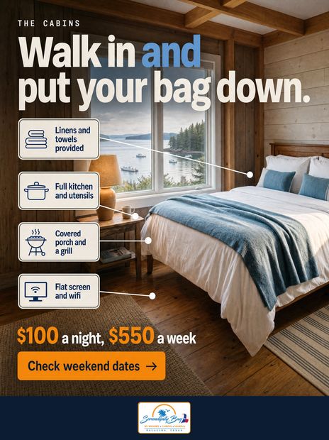 Walk in and put your bag down